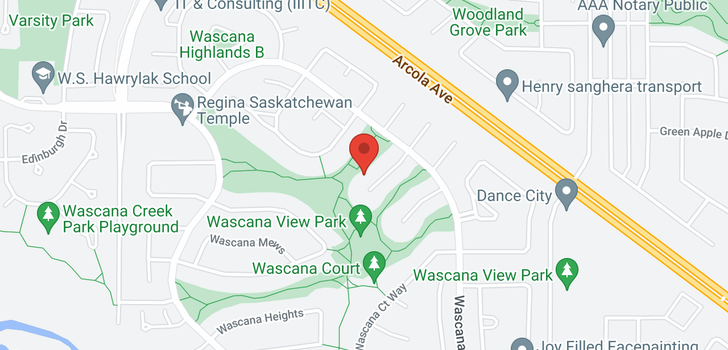 map of 5030 Wascana Vista CT